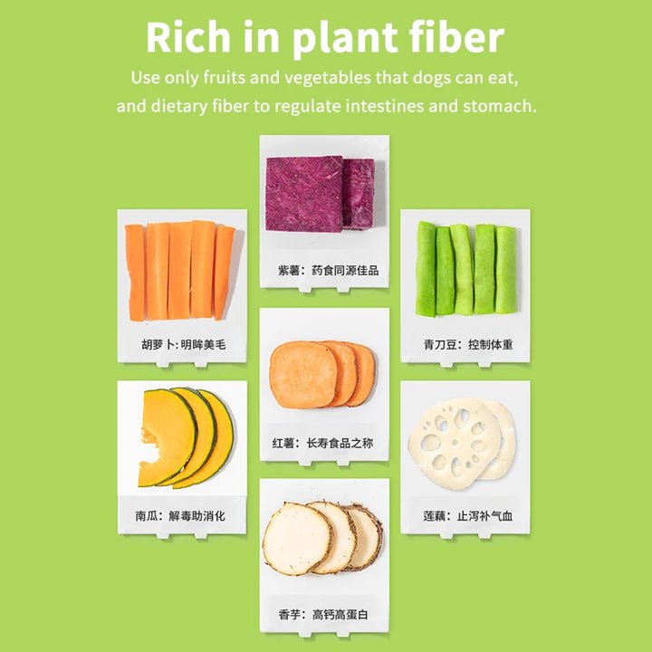 Freeze-Dried Vegetable Dog Chews