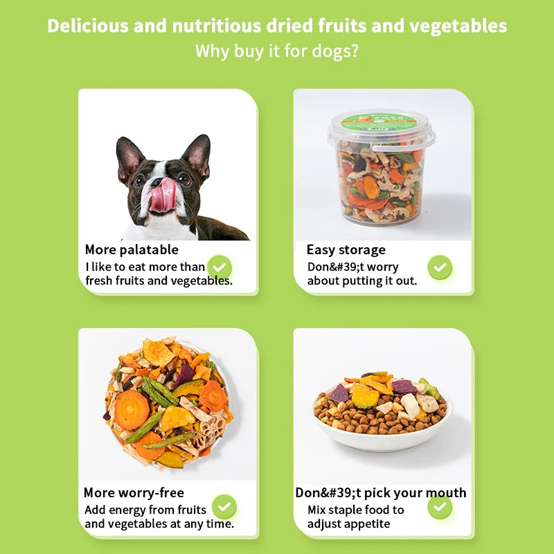 Freeze-Dried Vegetable Dog Chews