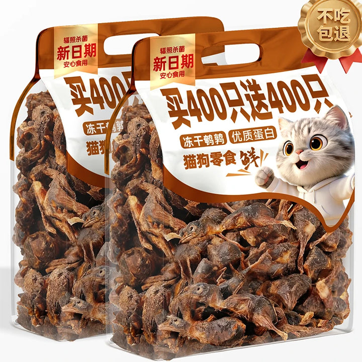 Freeze-Dried Quail Cat Treats