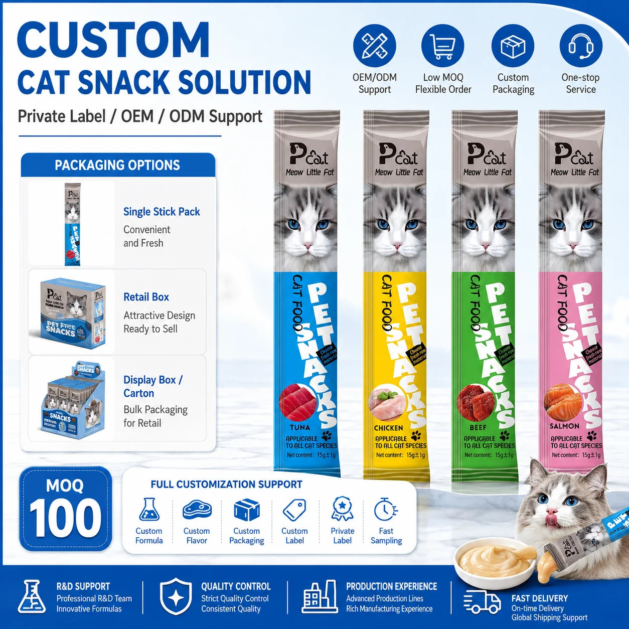 Soft Cat Treat Sticks