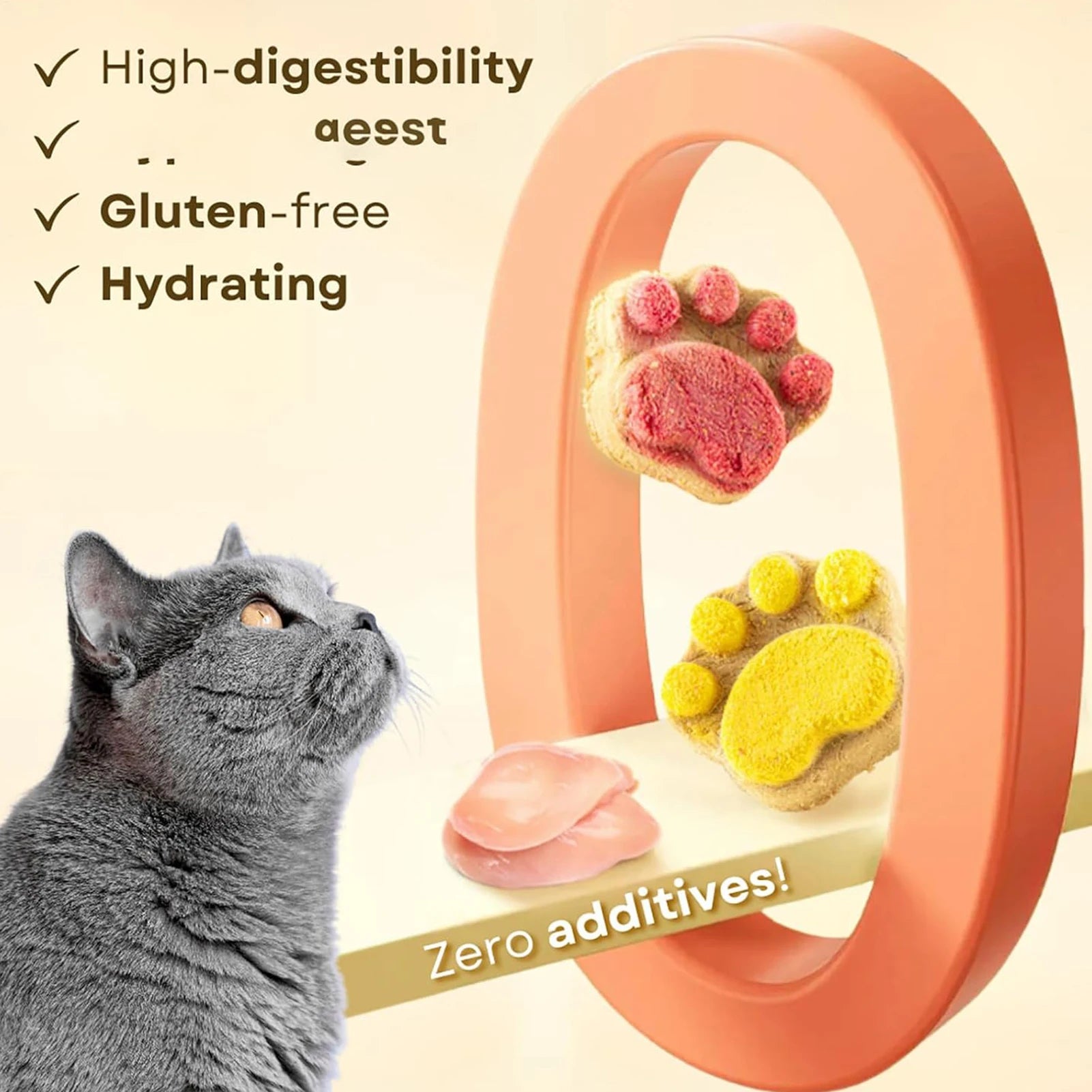 Paw-Shaped Cat Dental Treats