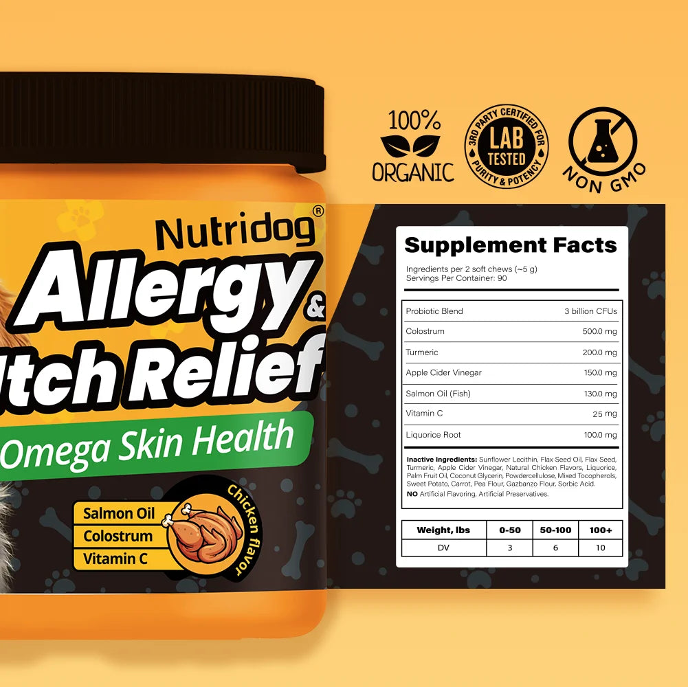 Dog Allergy Itch Relief Chews