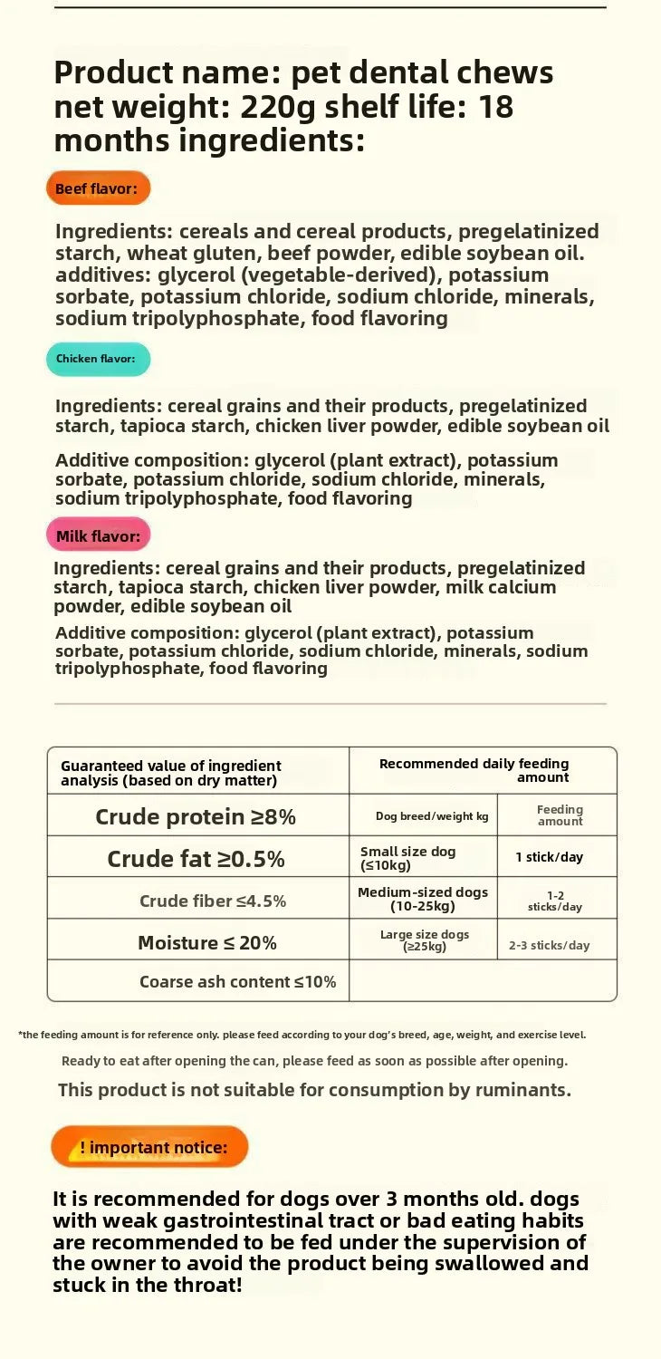 Puppy Calcium Dental Chews