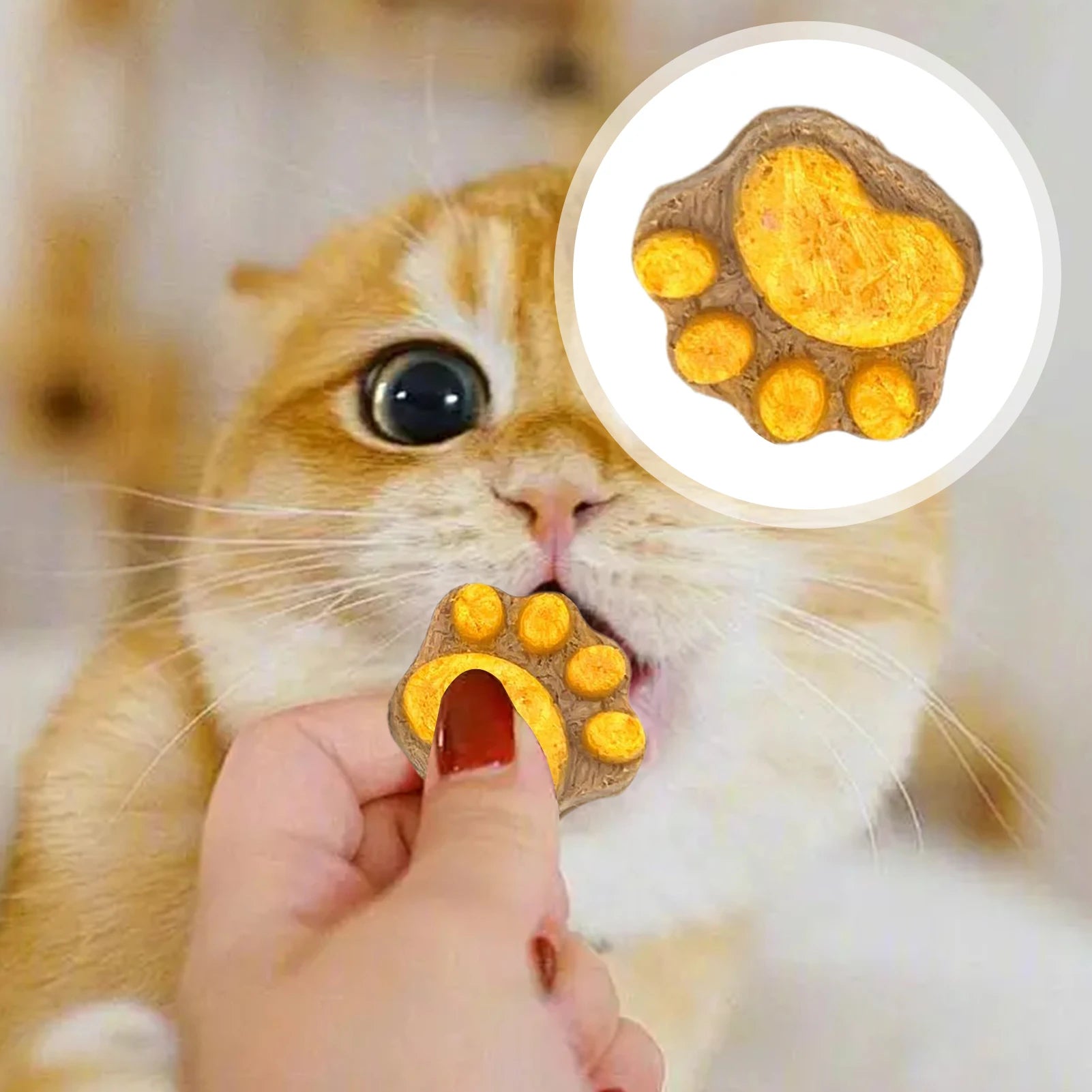 Paw-Shaped Cat Dental Treats