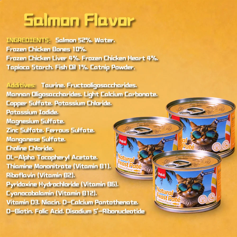Tuna Beef Salmon Cat Food